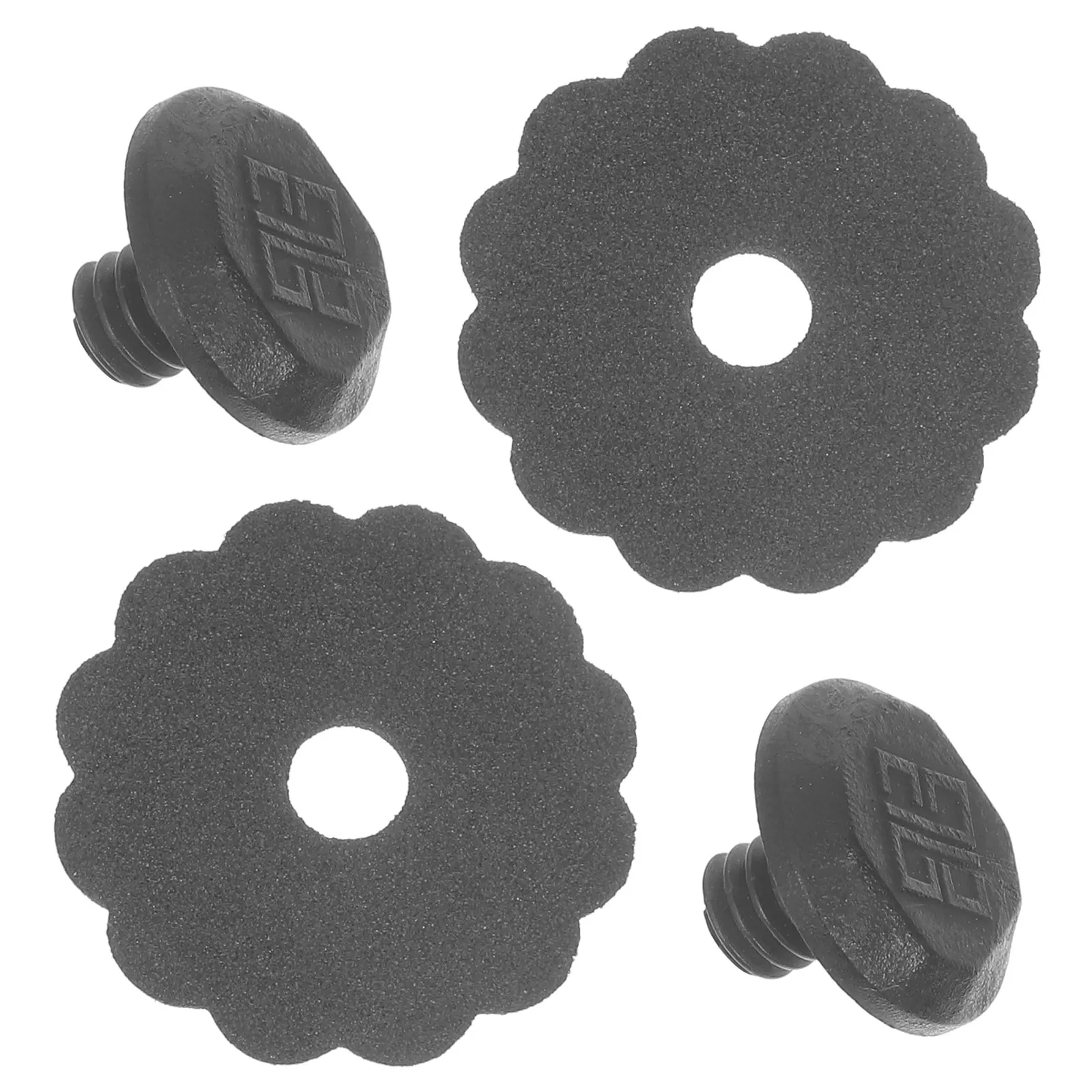 

2Sets Plastic Umbrella Tip Covers Replacement Tops Protector Rain Sun Umbrella Repair Accessories Pole Handle Caps