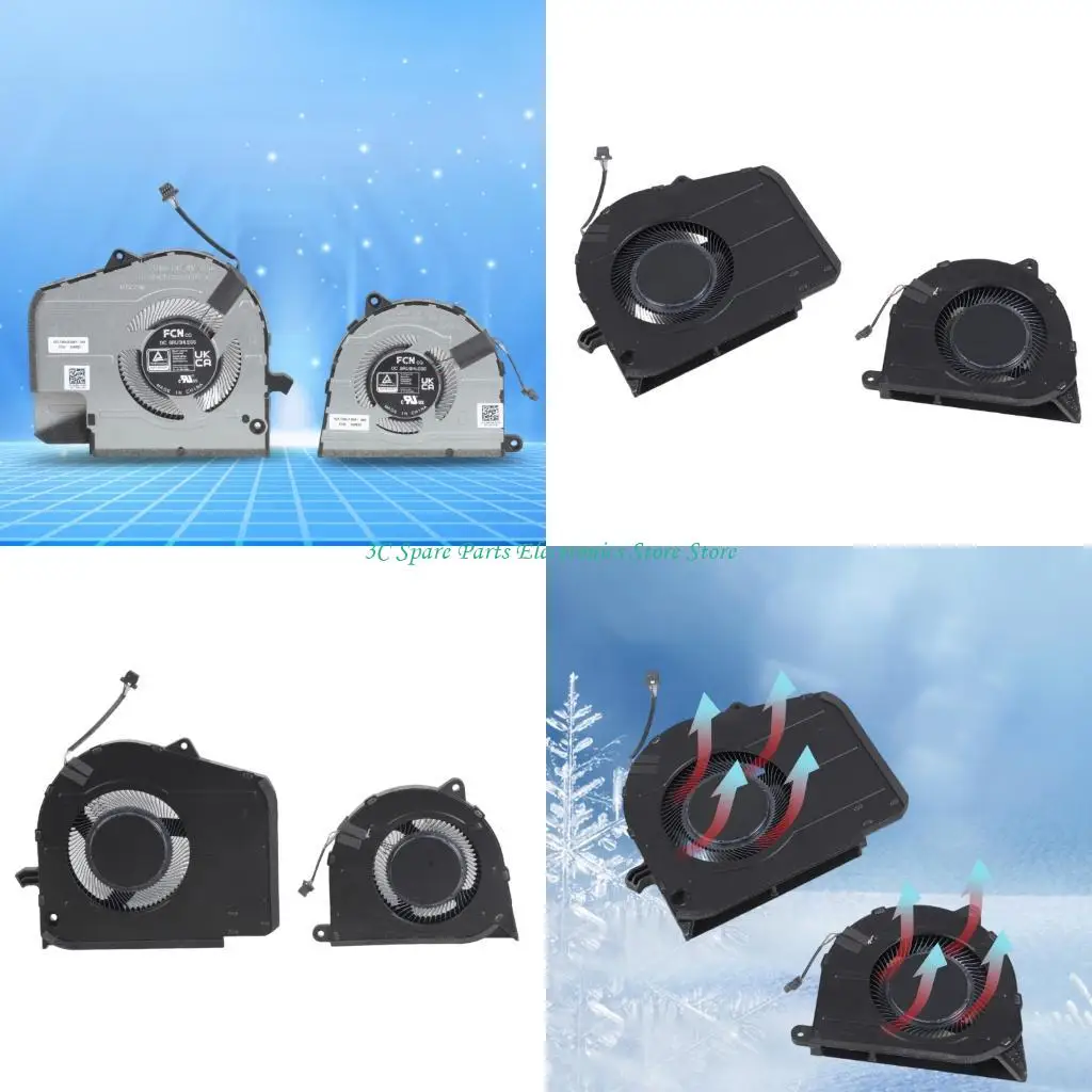 SZ Replacement CPU GPU Cooling Fan Heat Dissipation for 7630 Graphics Card Radiator