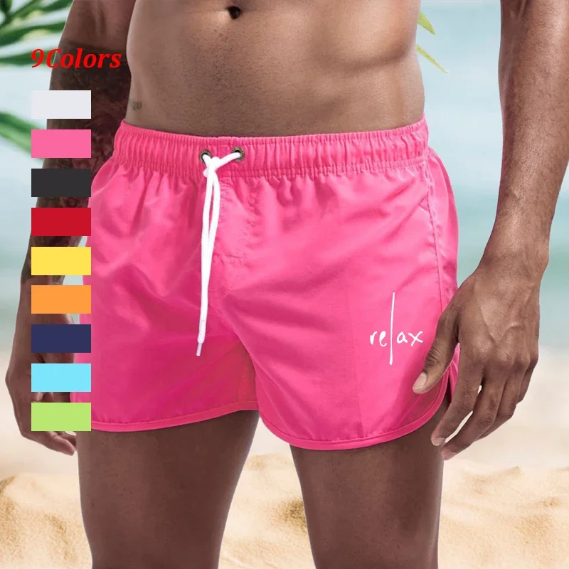 

Men's Breathable Drawstring Quick Dry Board Shorts With Pockets Bathing Suit Swim Trunks Swim Shorts for Surfing Beach Summer