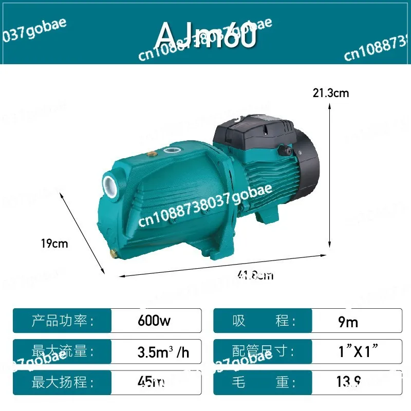 Self-Priming Pump Pumping Jet Pump High Lift Water Tower Pumping Solar Booster