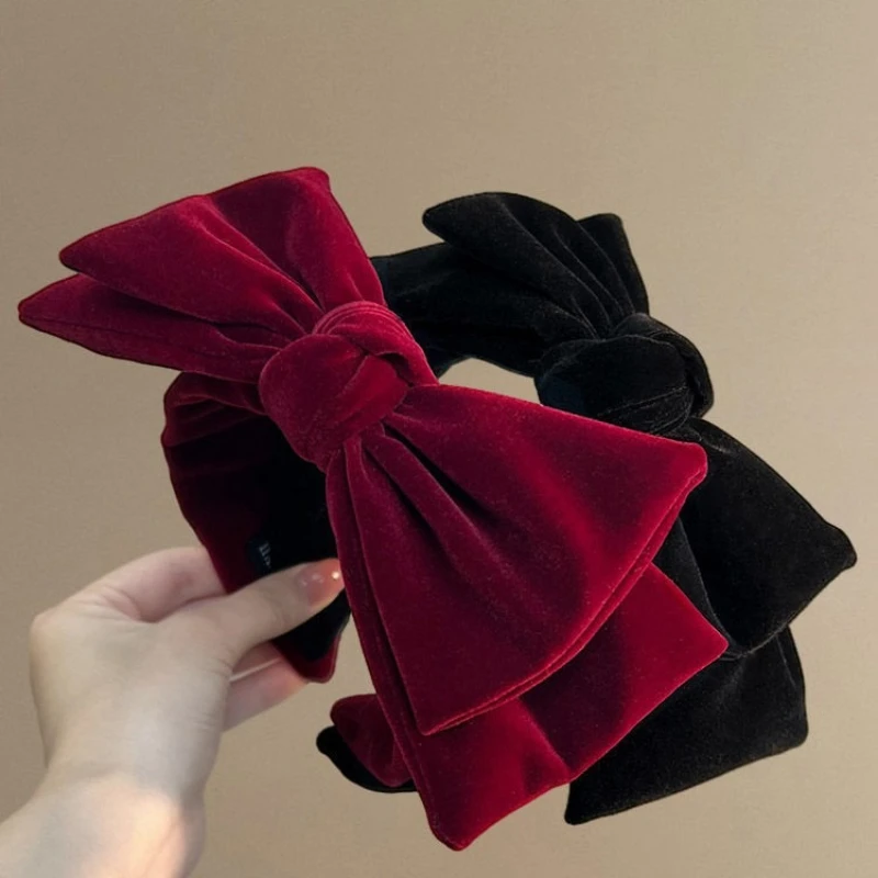 

Large bow headband, elegant headband, fashionable ladies' headband, Christmas, New Year and Valentine's Day gift