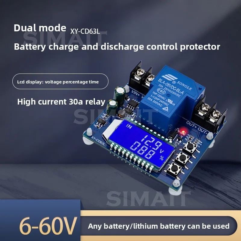 CD63L 30A Battery Charging Control Module Overcharge Under Voltage Low Battery Protector