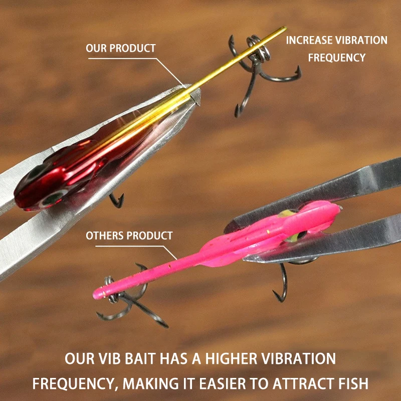 VIB Angelköder 3g 5g 7g 10g 14g Spinner Löffel Vibrationsköder Sinkender Jerkbait Swimbait Metall-Jig Löffelköder Crankbait Bass Forellen Köder – Detail 5