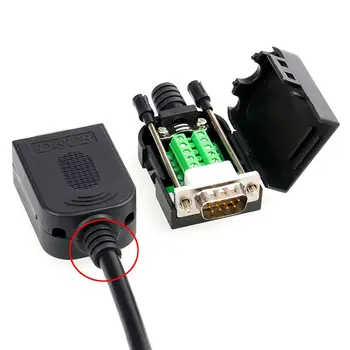 Konektor DB9 DB9 RS232 RS485 D-SUB 9pinový samec/samice, zakázkové rozbočovací svorky, bílé lepidlo, nepájivé konektory 10 nejlepší prodej Konektor RS485 - №6