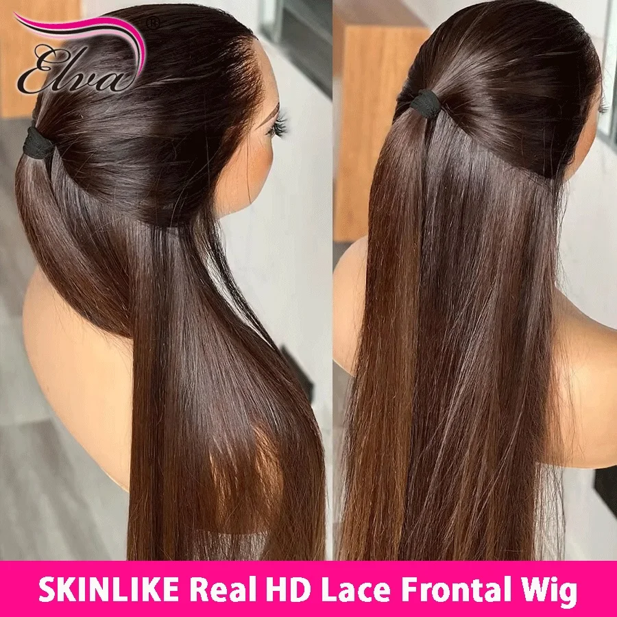 

5x5 HD Lace Closure Wig 16A Raw Vietnamese Human Hair Wig 1BT4 Color Bone Straight 13X6 HD Lace Front Human Hair Wigs for Woman
