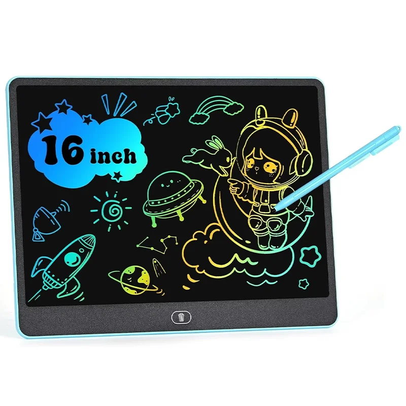 

LCD Writing Tablet for Kids 16 Inch, Toys for Girls Boys Drawing Pad for 3 4 5 6 7 8 Year Old Kid, Toddler Magnetic Doodle Board