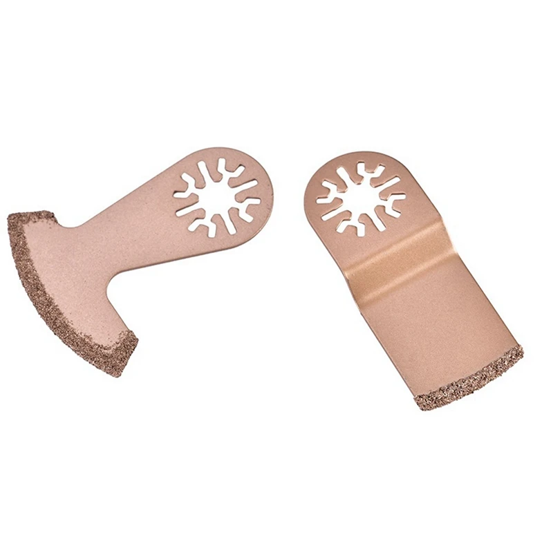 Quente! Lâmina De Serra Oscilante De Carboneto De Diamante, Multi-Ferramenta, Ferramenta De Corte De Metal, Concreto, Cerâmica, Azulejo, Cortador De Madeira, 2 Pcs