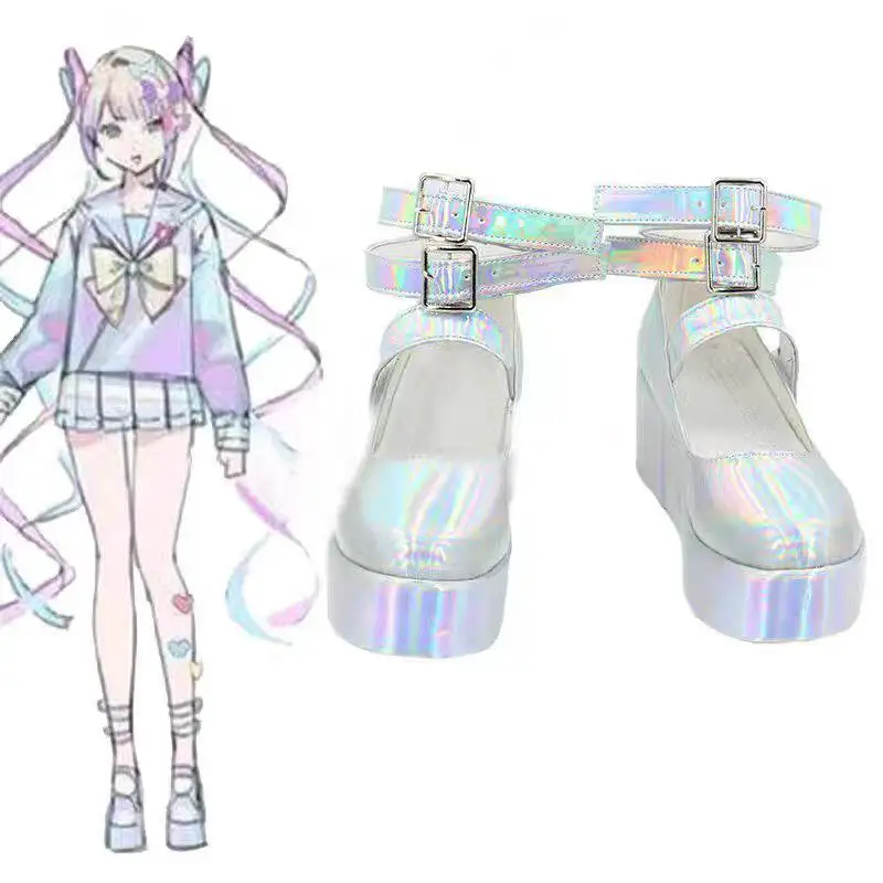 Game NEEDY GIRL OVERDOSE Rain Ame Cosplay Schuhe Kawaii Angel-chan KAngel Carnival Maßgeschneiderte Stiefel