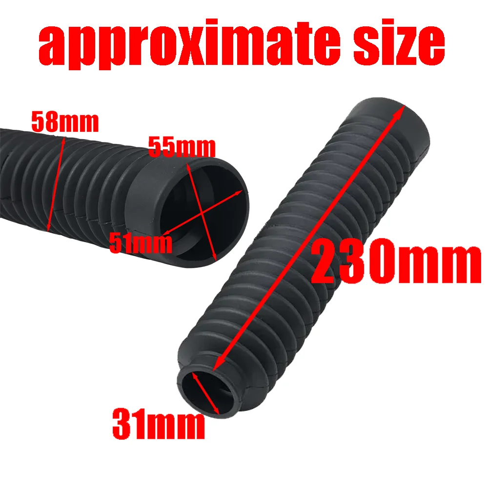 For Suzuki Djebel 125 200 SX125R SX200R XF650 Accessories Front Fork Cover Dust Gaiter Boots Absorber Suspension Guard Protector