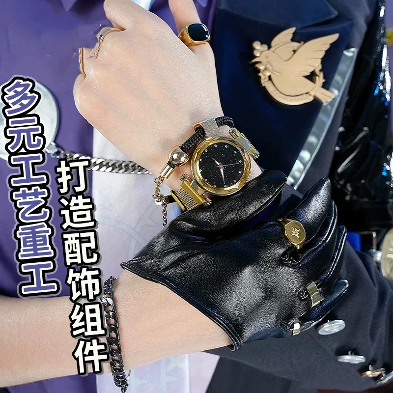 THREAD Zenless Zone Zero Hugo Game Suit Cool Handsome Uniform Cosplay Costume Halloween Carnival Party Role Play Outfit Men