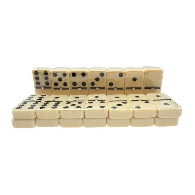 Professionele dubbele 6 Jumbo Domino Set 28 stuks Toernooiformaat Domino Acrlico Blokken Kid Bordspellen