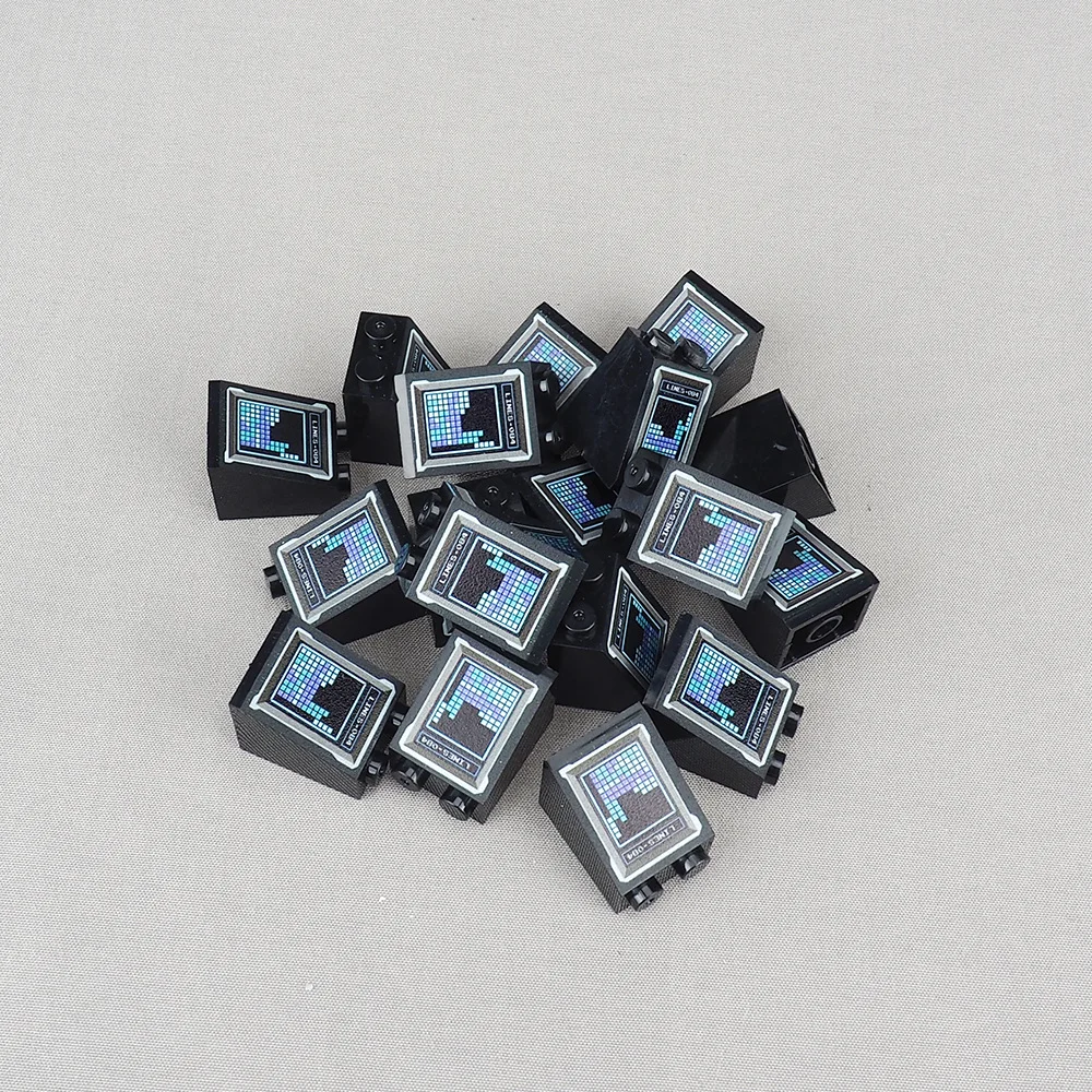 MOC 10 قطعة مطبوعة 3678 لعبة الشاشة نمط اللبنات 3678pb روسيا الوقت ديكورات منزلية الطوب الجسيمات لعبة الأطفال هدية #4