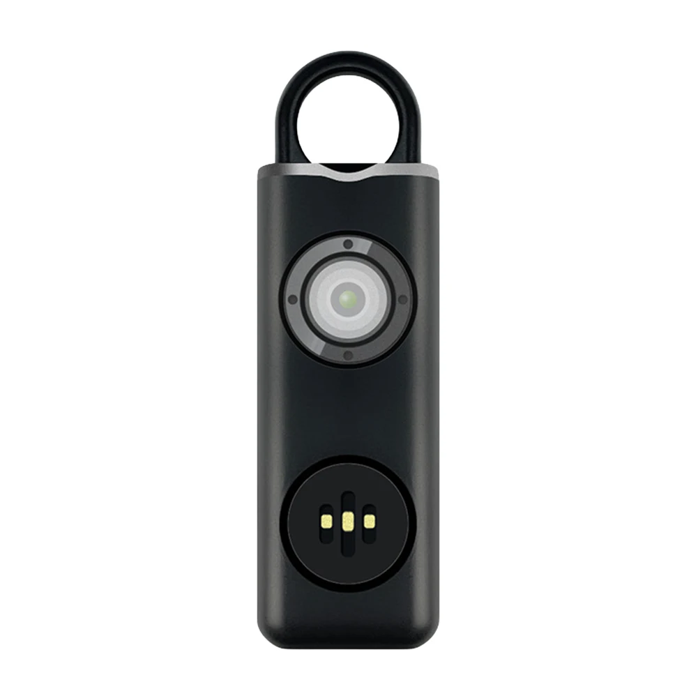 Emergency Alarm Keychain Rechargeable Carrying Scream Loud Panic Alarm Flashlight Self Defense Keychains for Women Kids Elderly