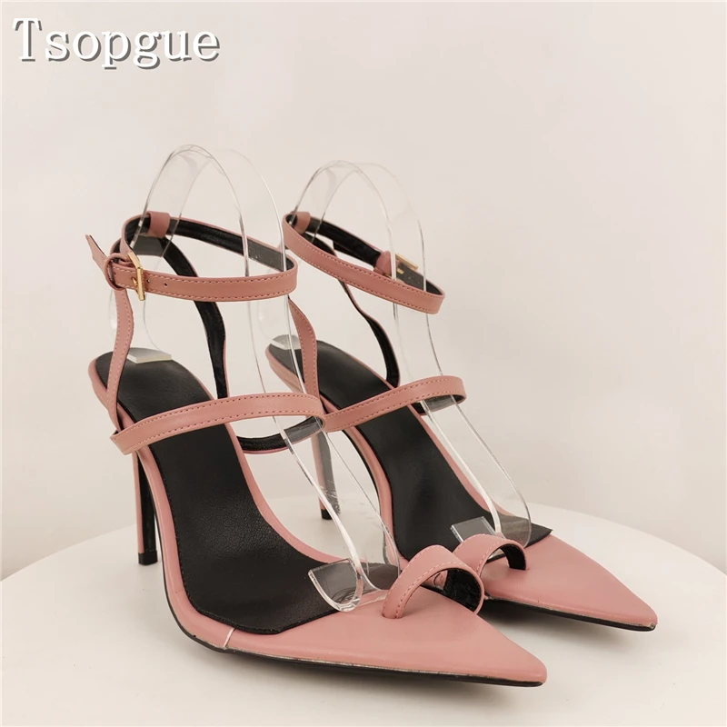 

Women's Pink Pointed Toe Stiletto Heels Sexy High Heel Sandals for Party Wedding Evening