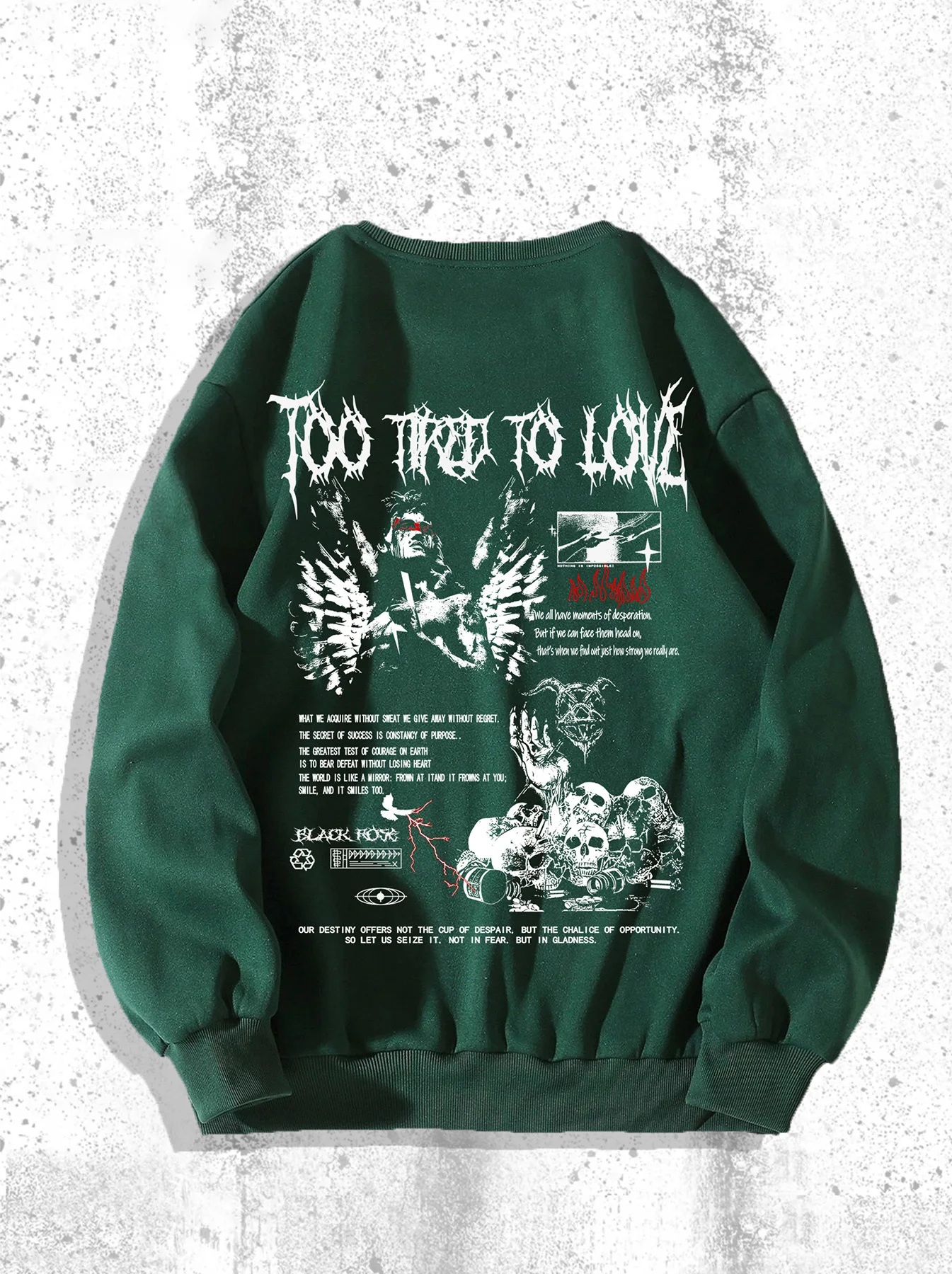 New men's round-neck hoodie for Spring and Autumn 2025 casual roller skating 3D printed street hip-hop men's wear