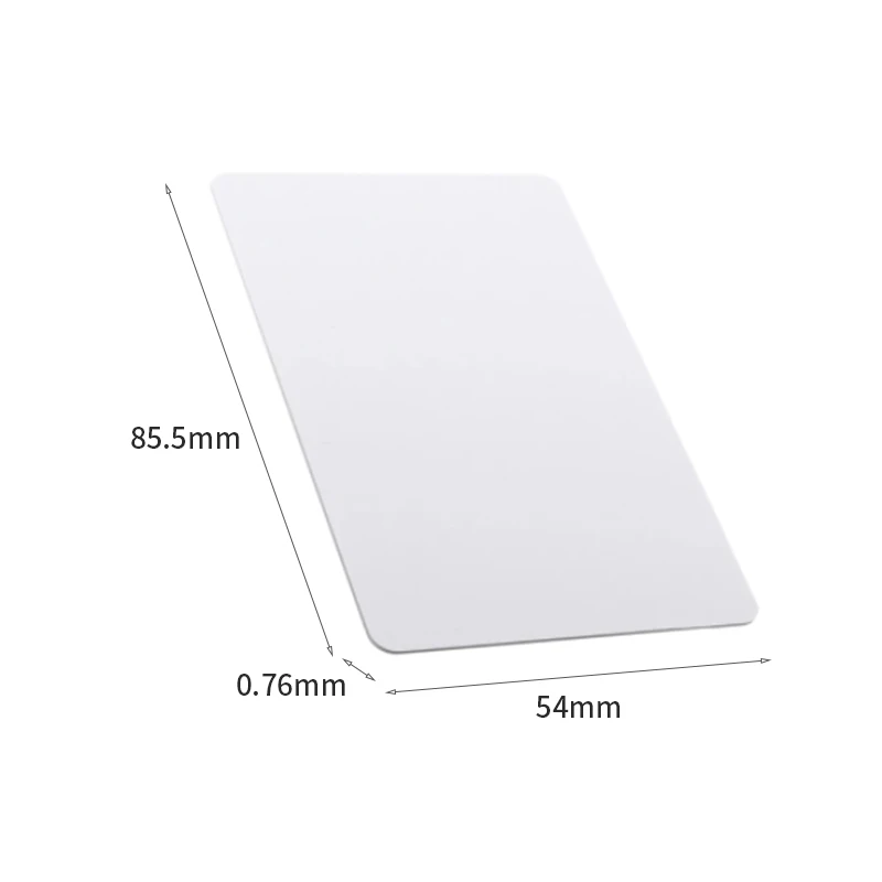 10Pcs Glossy PVC Blank Card Chipless Plastic Card Thin Card Id Card CR80 Can Be Used For Card Printers