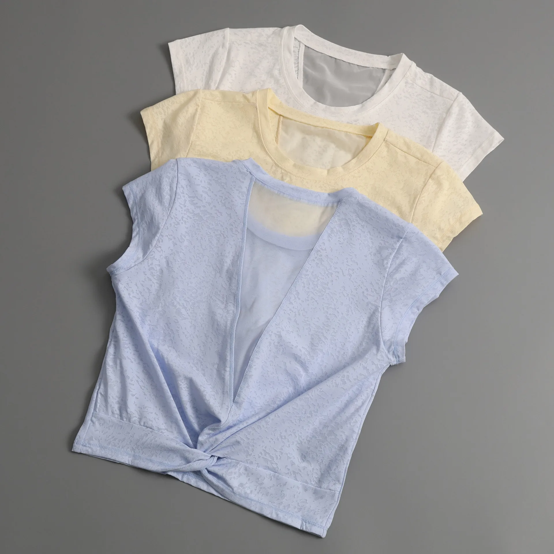 Breathable Mesh O-neck T-shirt For Women Slim-fitting Slim-showing Suitable For Yoga Badminton Sports Short-sleeved Shirts Y2K