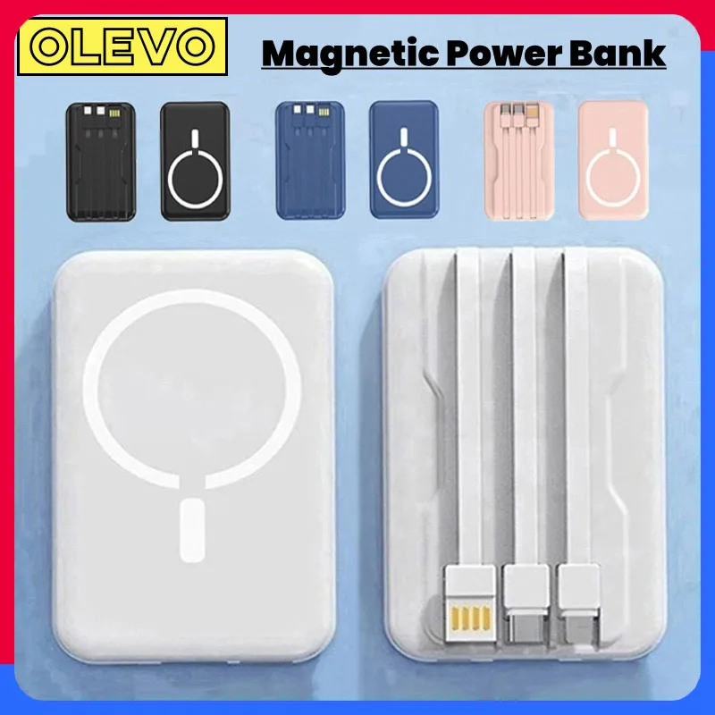 

10000mAh Macsafe Powerbank Magnetic Power Bank Wireless Fast Charger For iPhone Xiaomi Samsung Phone External Auxiliary Battery