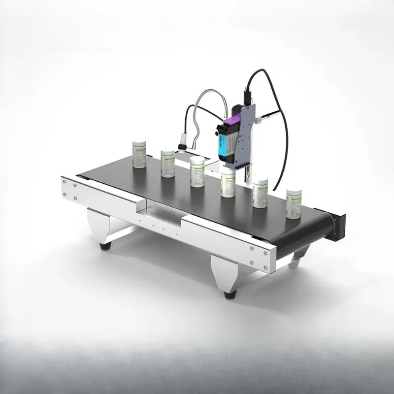 S3 Online Thermal Inkjet Printer with Conveyor Belt Automatic Continuous Coding Machine for Barcode Expiry Date QR Code