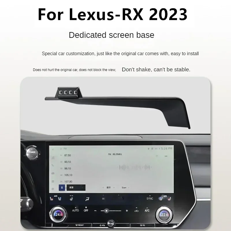 2023 For Lexus RX Car Screen Phone Holder Wireless Charger Navigation Modification Interior 14 Inch Size