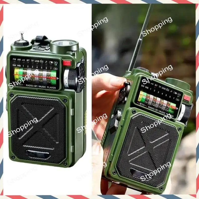 M20K Hand-Operated Emergency Solar Radio Solar Bluetooth Outdoor Camping Alarm Radio Bluetooth Outdoor Camping Alarm Radio