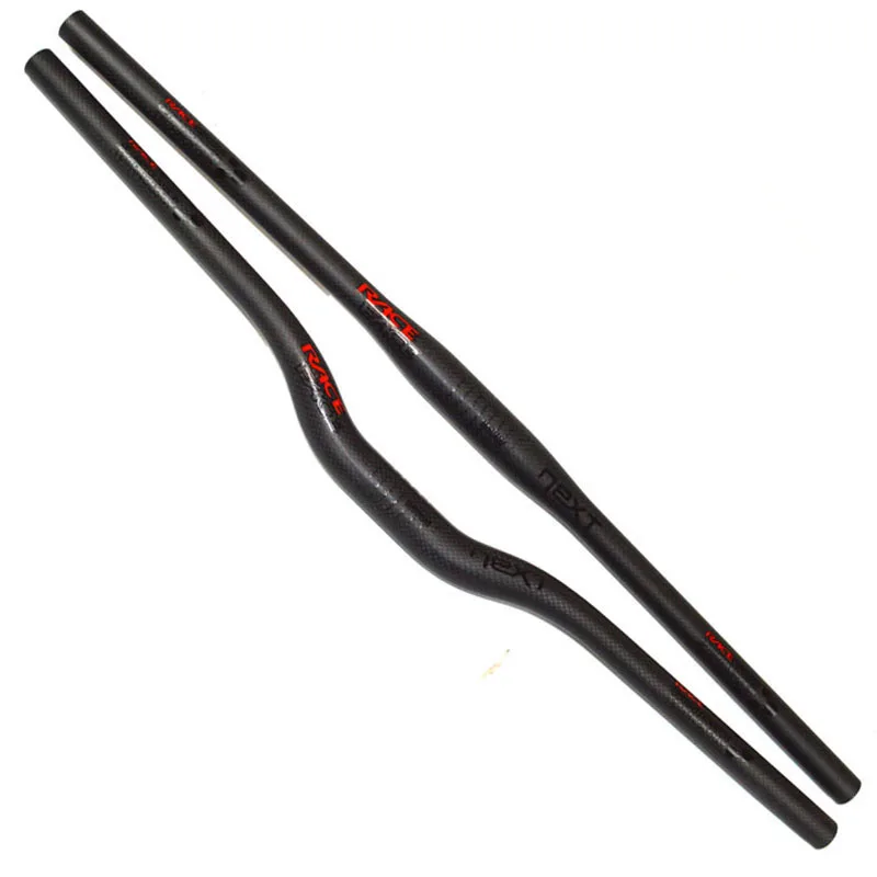 Race Face NEXT Mountain Bike 3K Full Carbon Fibre Flat Horizontal Carbon Bicycle Handlebar MTB Bike Parts 31.8*580-760mm Black