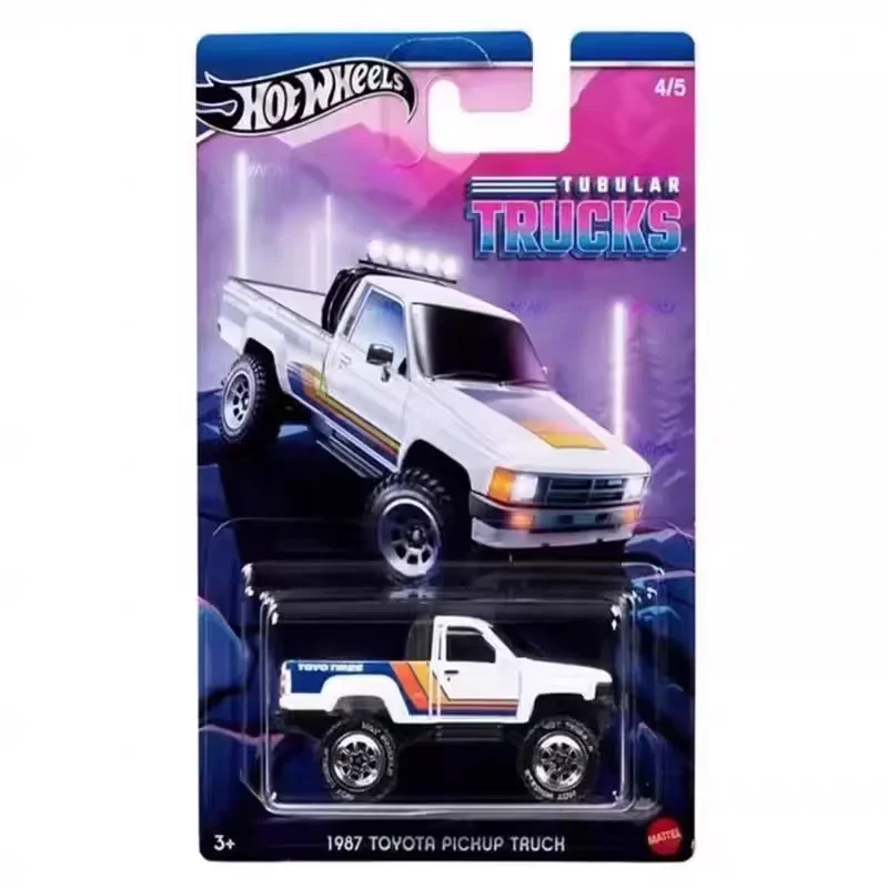 Original Hot Wheels Tubular Trucks Alloy Car 1/64 Jeep Wagoneer Toys for Boys Dodge Chevy Blazer Toyota Pickup Off-road Vehicle