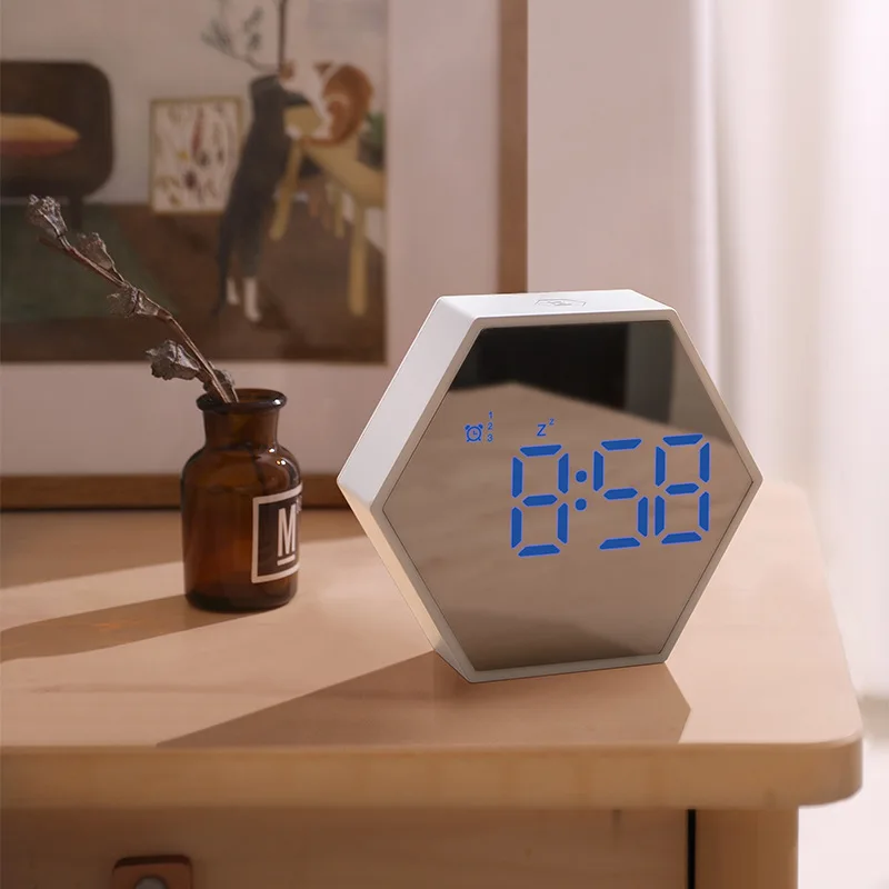 

Modern minimalist timing alarm clock bedroom bedside small alarm clock student time management intelligent timing alarm clock