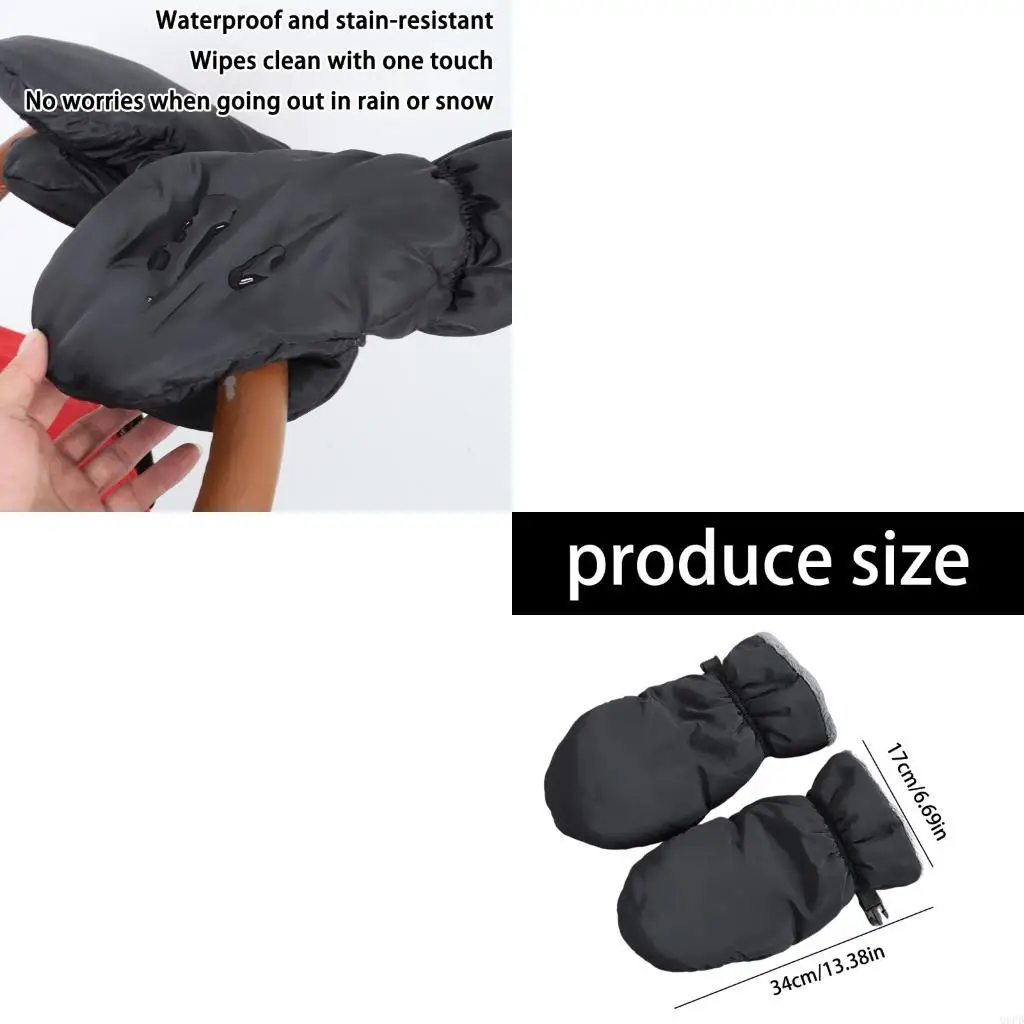 

Коляски с ручкой, варежки, коляска, муфта для рук с термоподкладкой для холодной погоды, водонепроницаемая, ветрозащитная