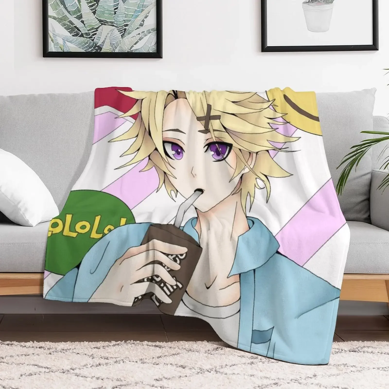 Yoosung Kim Throw Blanket Blankets For Sofas Comforter Luxury Thicken Blankets