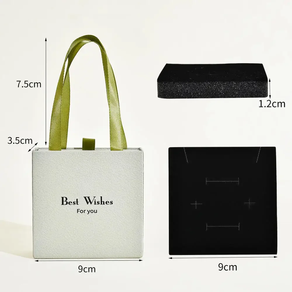 Jewelry Box With Tote Bag for Earring Ring Storage