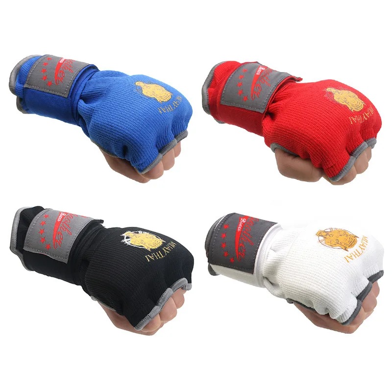 Gel Boxing Gloves Half Finger Boxes Sanda Slayer Fast Hand Wrapping Bandage Protector Cloth Thai Boxing Men and Women