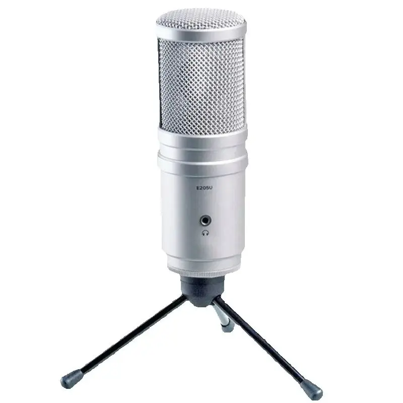 Superlux E205U high quality USB condenser microphone with mic stand and USB cable for broadcasting and recording