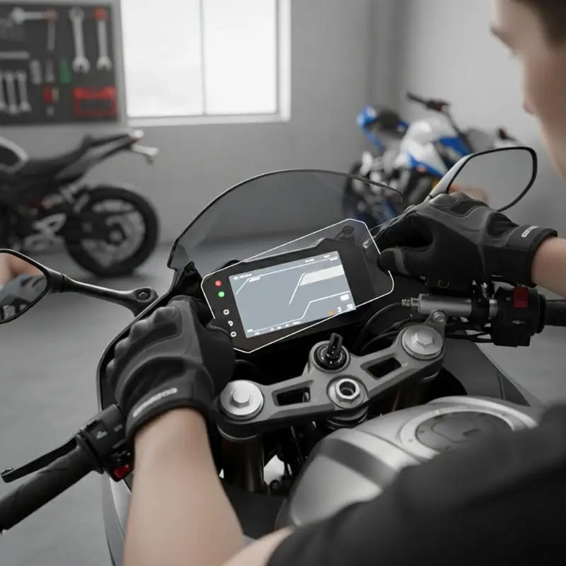 450SR Motorcycle TFT Display Film High Clarity Anti Fingerprint Instrument Cluster Cover
