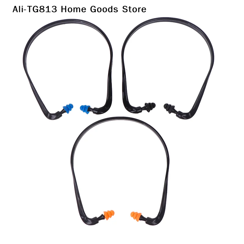 [TG813]1PC Sleeping Working Noise Reduction Ear Plugs Soft Silicone Head-mounted Earplugs Protector Anti-Noise Earmuff