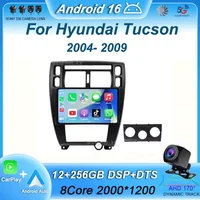 Radio Multimedia Android 16 para Hyundai Tucson 2004 2005 2006 2007 2008 2009, Reproductor de Video Estéreo, GPS, Navegación, Carplay, Auto
