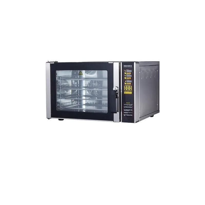 【Best-selling】Commercial Hot Air Circulation Baking Oven Electric Four Deck Oven Equipped With Spray Nozzle And Digital Timer