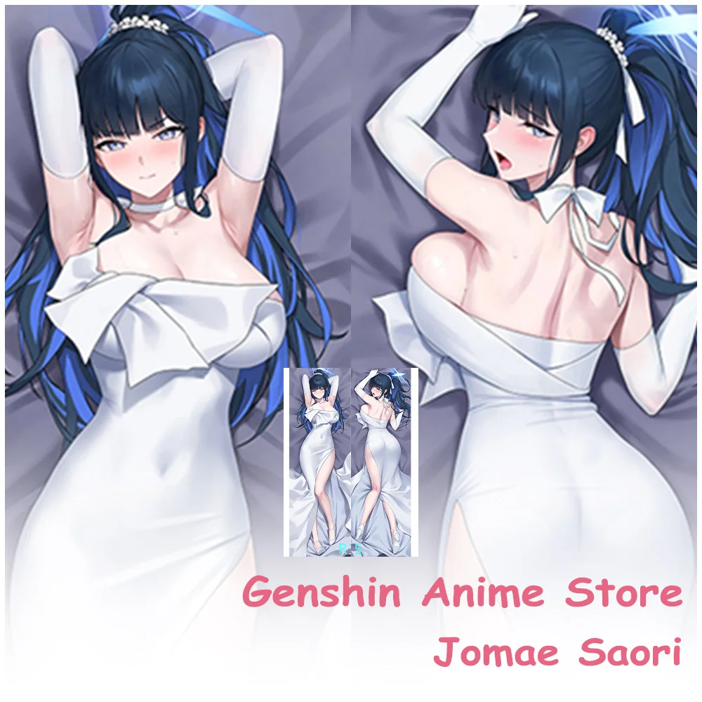 

Чехол с рисунком Jomae Saori Dakimakura, реквизит для косплея, аниме, синий архив Jomae Saori, двухсторонняя подушка с принтом отаку, чехлы для подушек