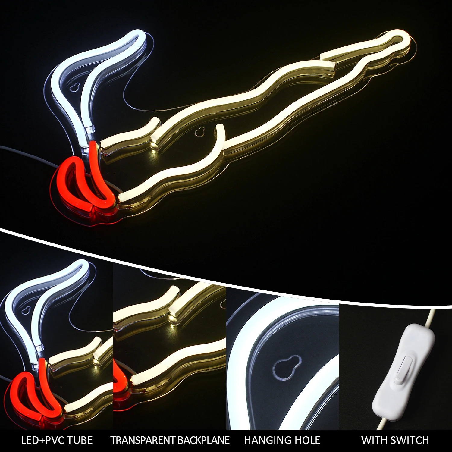 Smoking Cool Neon Sign LED Wall Decor USB Powered Acrylic For Bedroom Gaming Lighting  Shop Sign Party Decor Birthday Gifts