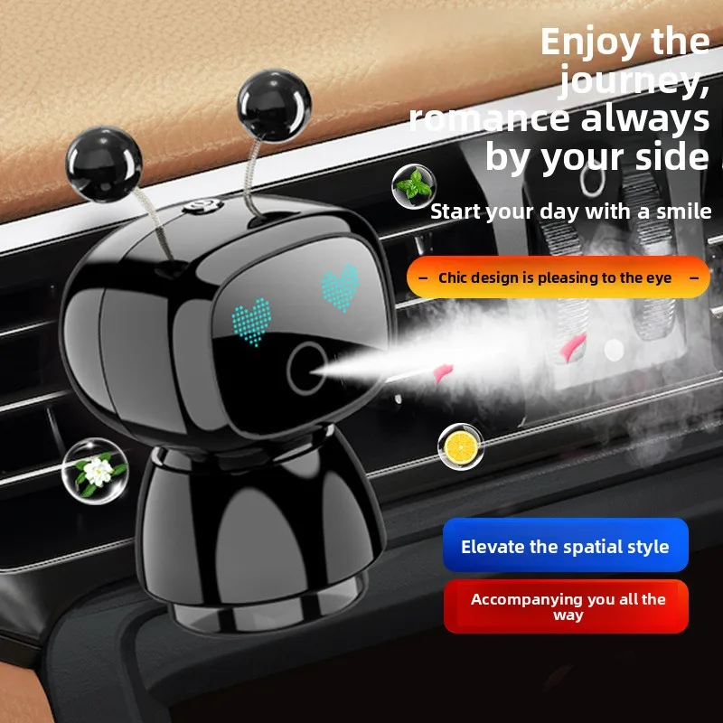 HUIBAOGE Smart Car Perfume Aromatherapy Device for High-End Car Air Vents, Fragrance Diffuser Spray for Odor Removal