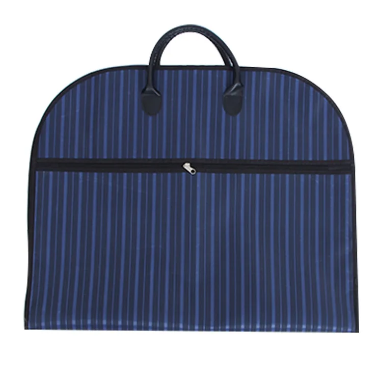 Oxford Cloth Coat Dust Cover Suit BagsThicken Striped Travel Home Men\'s Business Suit Garment Protection Case Garment Dress Bag