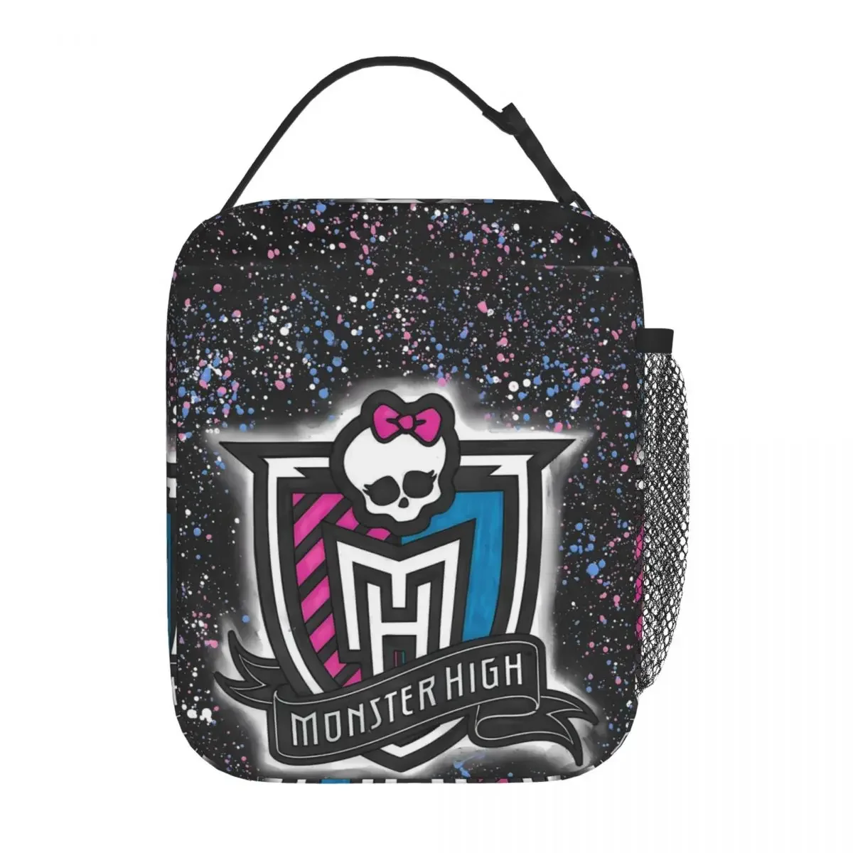 Monster High Lunch Bag 3D Pattern Leisure Lunch Box For Girls Office Convenient Cooler Bag Oxford Designer Thermal Tote Handbags