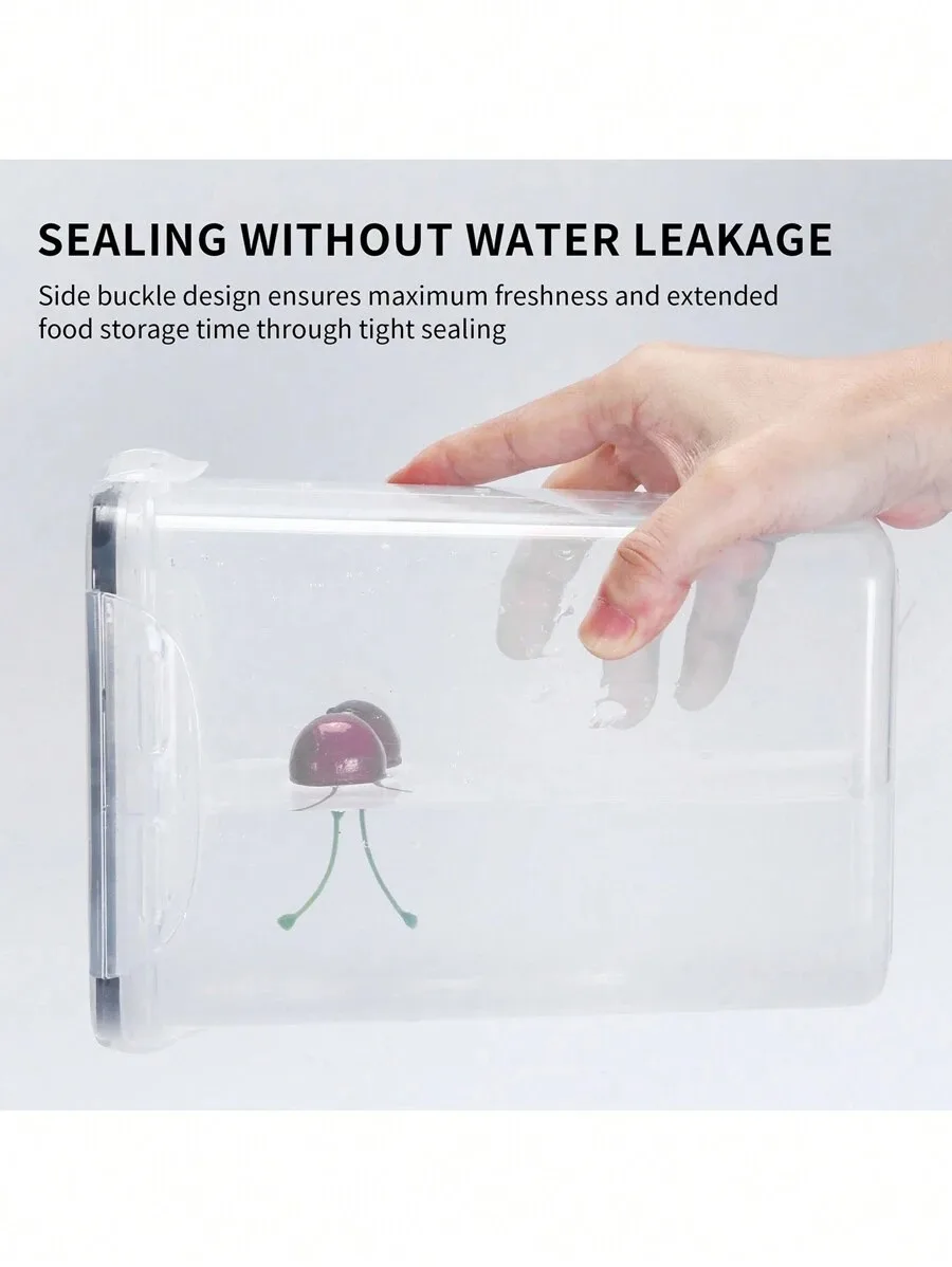 1/3/5/7 قطعة برطمانات تخزين المواد الغذائية قابلة لإعادة الاستخدام البلاستيك الغذاء مختومة الجرار مع أغطية لتخزين المواد الغذائية المطبخ مع علامة ورق التسمية