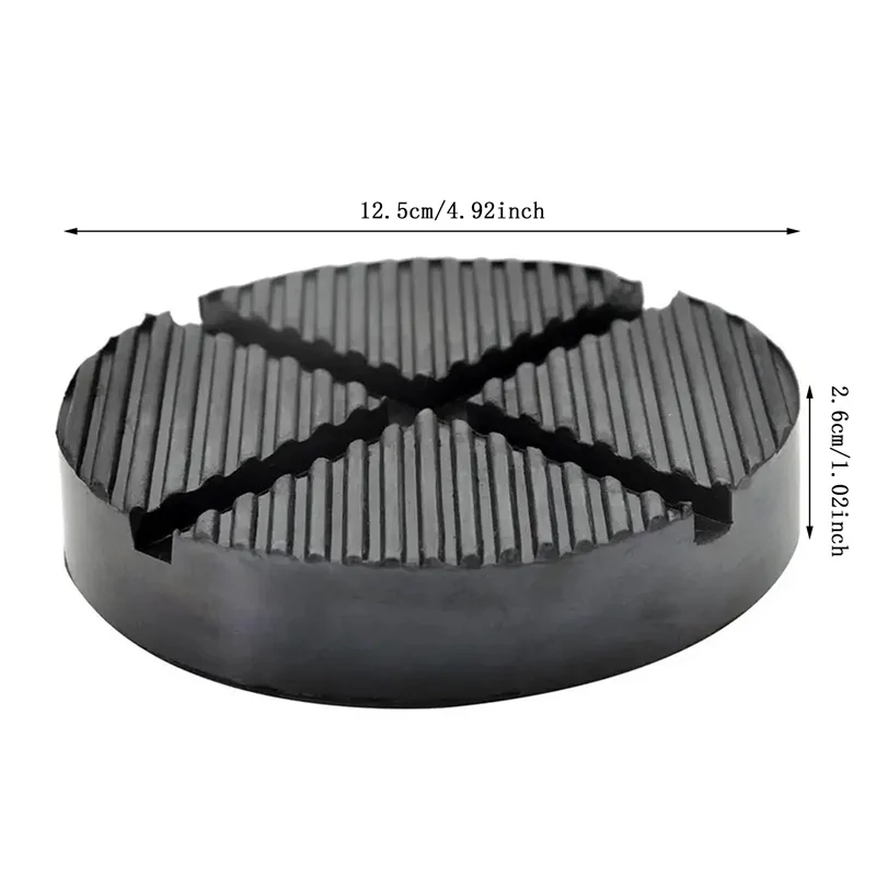 Imagem -06 - Universal Car Jack Rubber Pad Round Anti-skid Buffer Jack Suporte Slotted Frame Block Guarda Adaptador Suporte 1pc