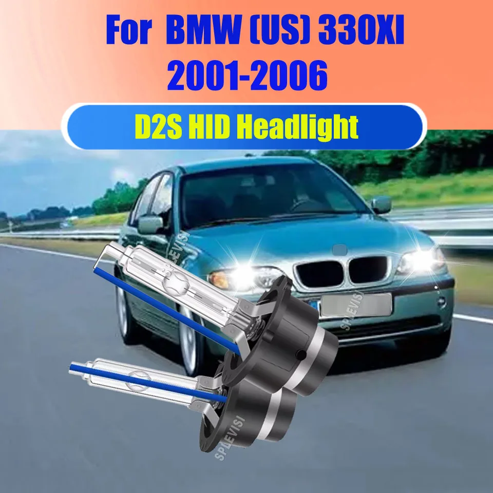 

Xenon 35W 6000K White Car HID Headlight Replace D2S Light Bulbs 85122 66040 For BMW (US) 330XI 2001 2002 2003 2004 2005 2006