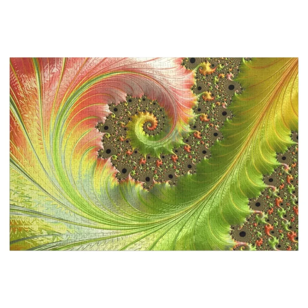 Green Spiral Wave Jigsaw Puzzle Baby Wooden Woods For Adults Puzzle