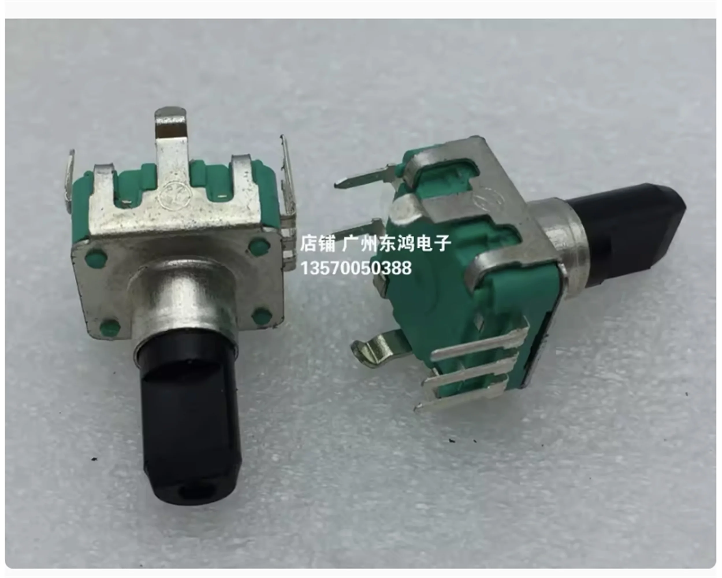 1 PCS Taiwan Puyao F rotary encoder EC12 type encoding potentiometer with switch 12 positioning 12 pulse shaft length 15
