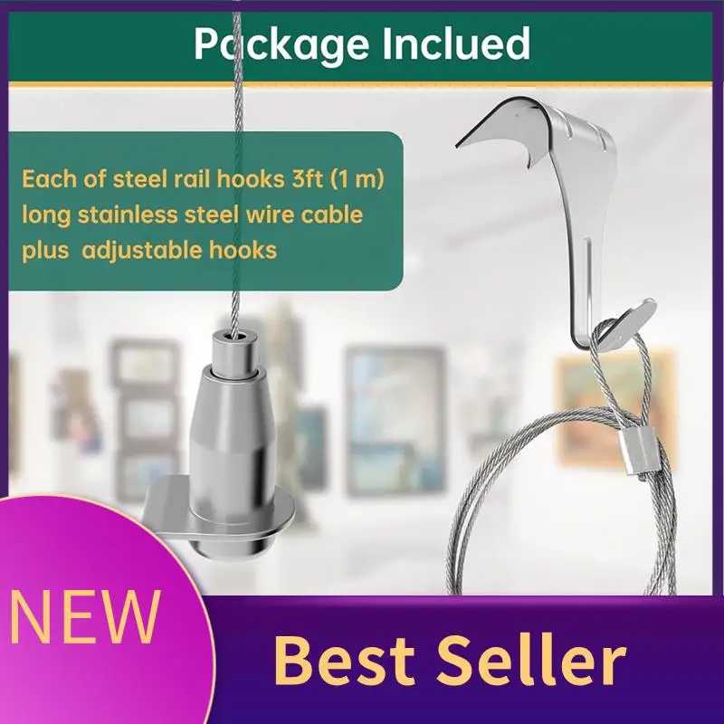 

B46C Система подвешивания на рельсах для картин, крючки для рельсов для картин, формовочные крючки, вешалки для картин