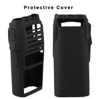 Silicone Cover for Baofeng UV-82 Rubber Case UV82 Walkie Talkie Dustproof Wear Resistant Black Soft Protective Cover