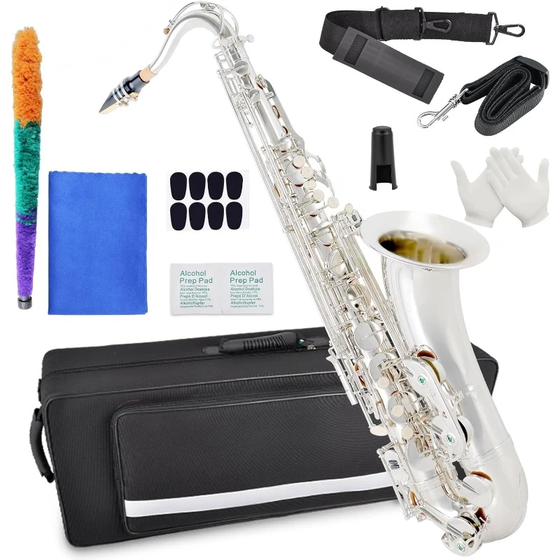 Tenor Saxophone B Flat Tenor Sax Professional Tenor Saxophone Beginners Students Kids and Musicians with Carrying Case